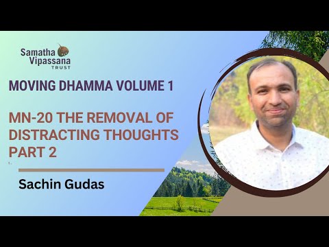 Moving Dhamma Volume 1 -MN-20 The Removal of Distracting Thoughts Part 2 by Sachin Gudas