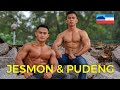PBT Jesmon & PBT Sarripudin (Pudeng) - Army Bodybuilders Flyweight Category Workout at V Fitness PD