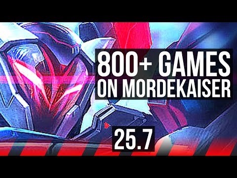 MORDEKAISER vs AKALI (TOP) | 8k comeback, 7 solo kills, 47k DMG, 800+ games | EUW Diamond | 25.7