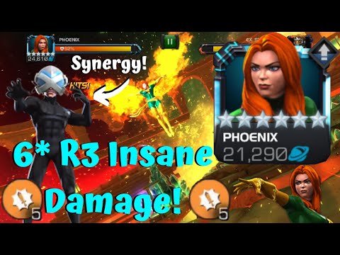 New Pheonix Synergy Insane Damage! 6-Star Rank 3 Max Passive Fury's! - Marvel Contest of Champions