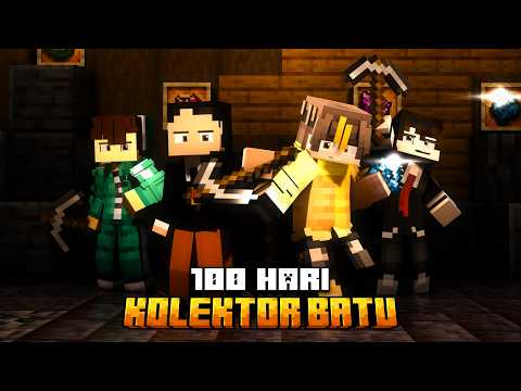 100 Hari Minecraft Kolektor Batu