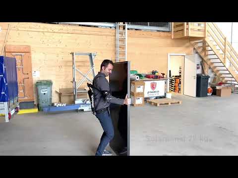 ergoexpert mit Exoskelett bei Stierli Solar