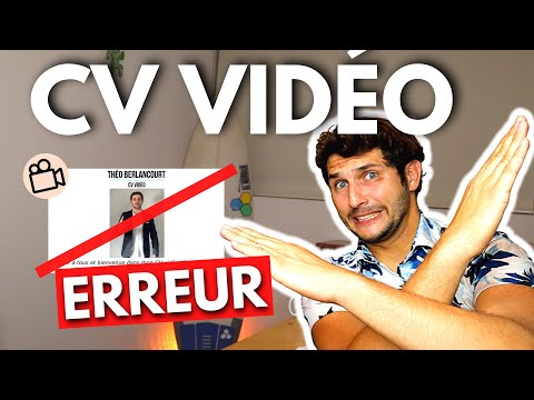 📹 CV VIDÉO ÉTUDIANT, LA PIRE ERREUR (Exemple Original, Que Dire et Comment Faire un BON CV vidéo )
