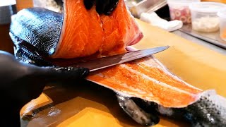 Japanese Food - SALMON, TUNA, SEA BREAM SASHIMI Seafood