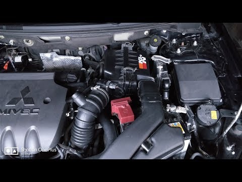 Replacing OEM Air Filter by K&N Air Filter on Mitsubishi Lancer 2014 1.8 MIVEC