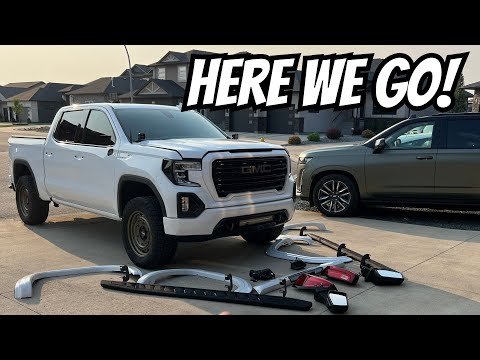 Tearing Down My GMC Sierra AT4 for a Full Wrap! What Was I Thinking? 😅🔧