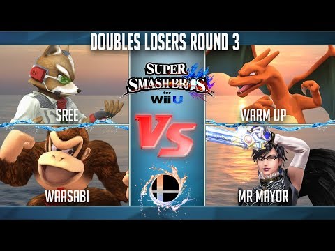Smash'N'Splash 4 — Smash WiiU Doubles LR3: Sree & waasabi vs. Warm Up & Mr. Mayor