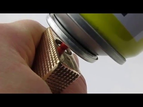 How To Refill Easy Fast and Cheap Large S. T. Dupont Ligne 1(RED CAP) from 70's with Gas