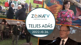 ZónaTV – Teljes adás – 2022.10.26.