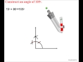 ANGLE CONSTRUCTIONS USING COMPASS 105 DEGREES