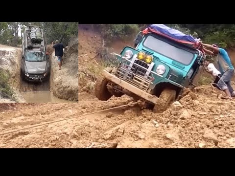 The Most Extreme Journeys: Trucks Driving Through Muddy Roads and Horrific Accidents