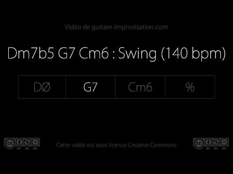 Dm7b5 G7 Cm6 (swing 140 bpm)