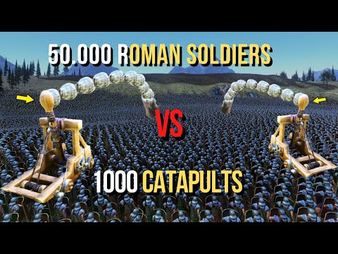 50.000 Roman soldiers vs 1000 Catapults - Ultimate Epic Battle Simulator 2