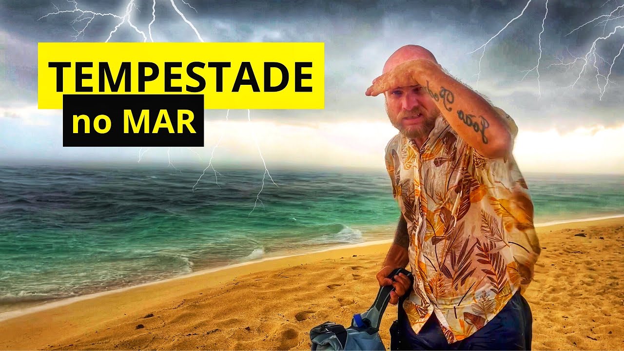 We were in danger in a strong storm on the island