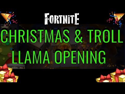 3x Legendary Troll Stash Llama Opening Fortnite Save The World - fortnite opening christmas event 2018 llamas legendary troll stash llamas save the world