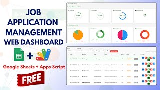 Job Application Management Web Dashboard Using Google Sheets & Appscript | E13