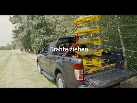 Zaundraht abrollen einfach gemacht für den Herdenschutz