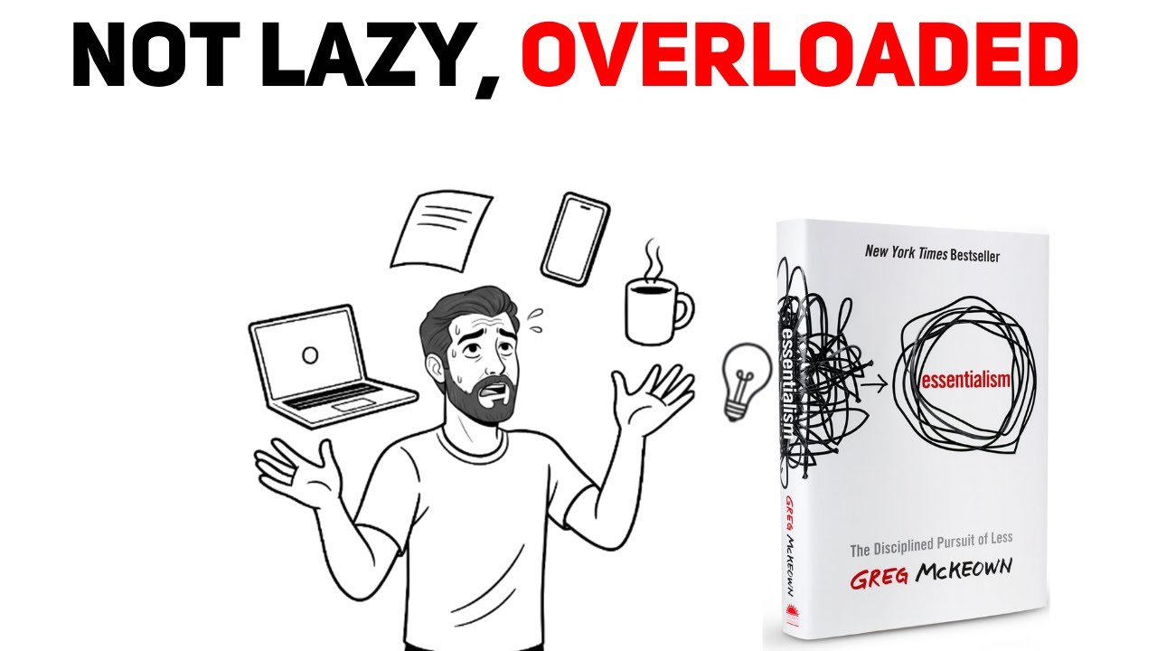 You are not LAZY or unmotivated! You're just doing it wrong //ESSENTIALISM - Greg McKeown