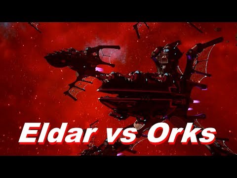 Eldar vs Orks! Rank 99, Heroic Difficulty, 1500 Points - Battlefleet Gothic Armada
