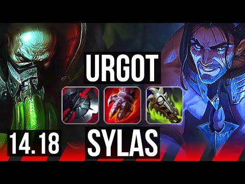 URGOT vs SYLAS (TOP) | 10/1/5, Legendary, 800+ games | NA Master | 14.18
