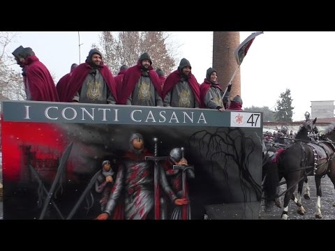 I Conti Casana carro da getto - Carnevale Ivrea 2016
