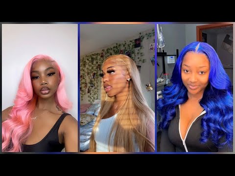Wig Install Compilations | Frontal and Closure Color...