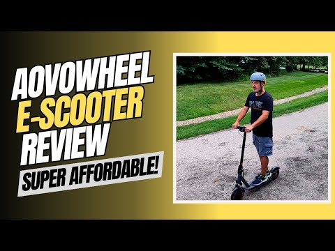 Aovowheel Electric Scooter for Adults, Folding E Scooter with 250W Motor 9 Mph Top Speed, Max 10 Miles Long Range, 6.5''Tires Commuting Scooters with Dual Brakes System, APP video review thumbnail