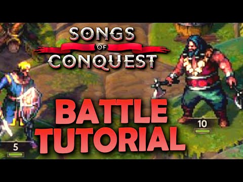 🏹Songs of Conquest Basics Battle Tutorial - Unit stats, terrain advantage and spells