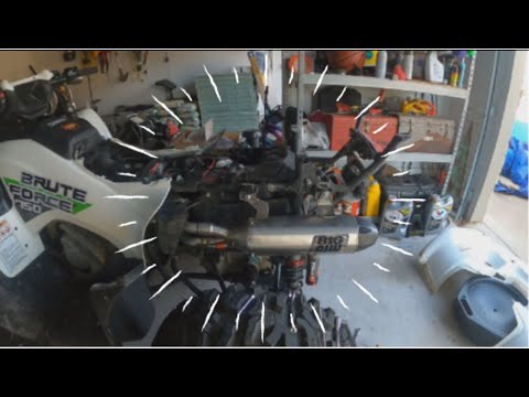 Step by Step Exhaust Mod on Brute Force 750 ATV