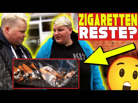 FREMDE ZIGARETTEN-STÜMMEL RAUCHEN?! - Armes Deutschland! mit Jessica und Vanessa!