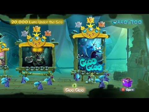 Walkthrough: Rayman Legends 100% - Gloo Gloo 1080p Test