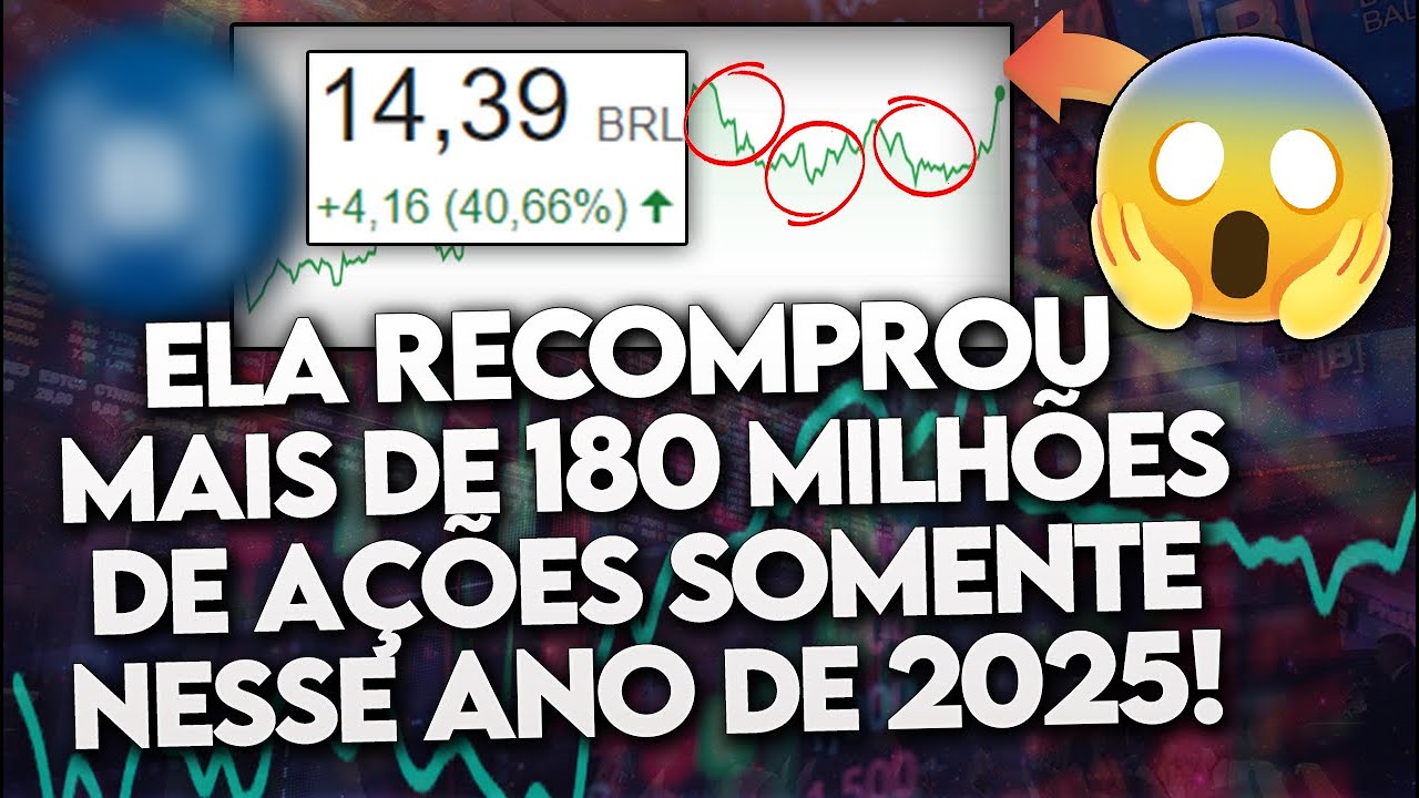 10 AÇÕES que JÁ RECOMPRARAM MUITAS AÇÕES! (Por que COMPRARAM VOLUMES tão GRANDES?) - TOP 10