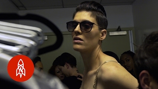 The Model Walking the Runway as a Man and a Woman video