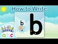 Officialalphablocks Learn How To Write The Letter B Bouncy Line How To Write App