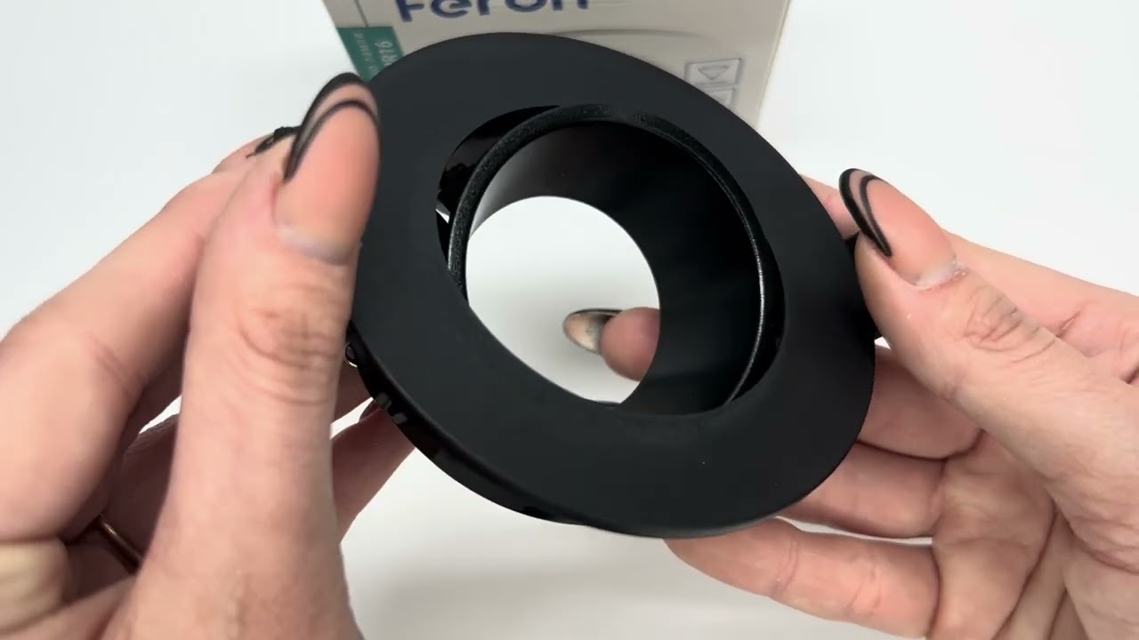 Встраиваемый поворотный точечный светильник FERON DL0375 черный 01779