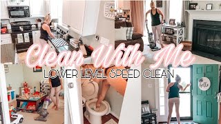 CLEAN WITH ME | LOWER LEVEL SPEED CLEAN