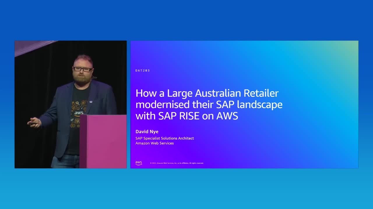 AWS Summit Sydney 2025: How a retailer modernised their SAP landscape