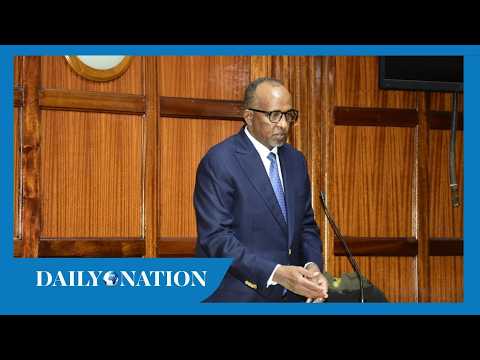CS Duale arrives at Milimani Law Courts after he was found in contempt over Ebola facility