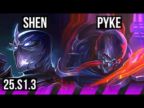 SHEN & Ezreal vs PYKE & Kai'Sa (SUP) | 1/1/6 | KR Master | 25.S1.3