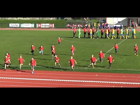 U7 NŠ Hidria Tolmin na članski tekmi 26.10.2019