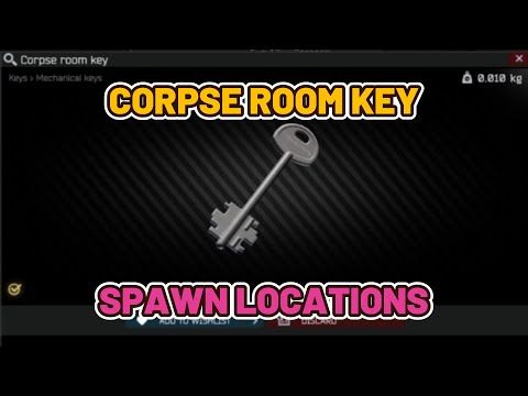 Corpse Room Key Spawn Locations - Labyrinth - Escape from Tarkov #escapefromtarkov #tarkov