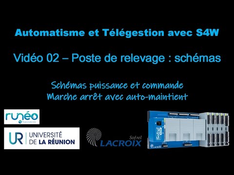 Video 02- Automatisme et Télégestion avec S4W -  Poste de relevage : schémas