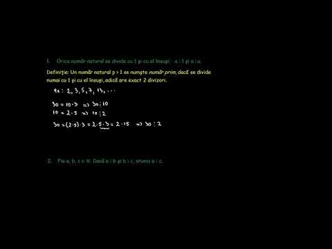 Proprietăţi ale relaţiei de divizibilitate în N | Lectii-Virtuale.ro
