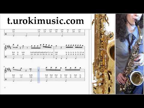 How to play KAROL G, Shakira - TQG on Saxophone (Alto) Tabs Notes Solo