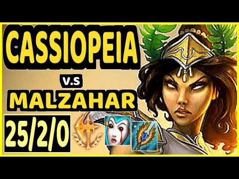 EIKA (CASSIOPEIA) vs MALZAHAR - 25/2/0 KDA MID CHALLENGER GAMEPLAY - EUW