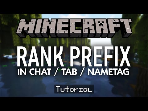 Get Rank Prefixes In Minecraft Chat, Tablist & Nametag (Tutorial)