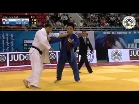Lukasz BLACH (POL) Vs Ki Chun WANG (KOR) - Judo Grand Prix Ulaanbaatar 2014 [-81kg]