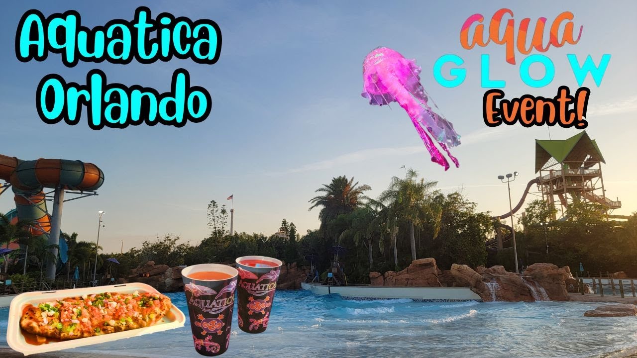 First Look! EPIC After-Hours Event AquaGlow at Aquatica Orlando!