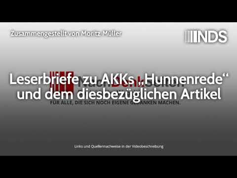 Leserbriefe zu AKKs „Hunnenrede“ und dem diesbezüglichen Artikel | 18.11.2019