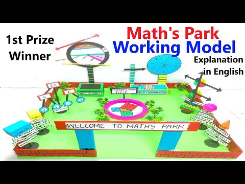 maths park working model explanation in english - diy - new innovative maths projects | craftpiller